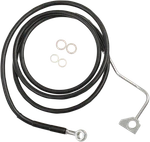 Drag Specialties Brake Line Front Upper Black +10" W/abs Chrome S/s 1741-3999. Fixed Price $91.99.