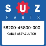 58200-45G00-000 Suzuki Cable Assy,clutch 5820045G00000, New Genuine Oem Part. Fixed Price $82.20.