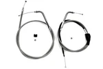 46 Inch Stainless Steel Throttle And Idle Cable Set For Harley-davidson. Fixed Price $72.99.