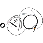 Choppers 0662-0495 LA-8152KT2-16B Complete Black Vinyl Braided Handlebar. Fixed Price $372.95.