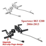 Cnc Forward Controls Foot Pegs Harley Davidson Sportster 883 1200 Xl 2004-13. Fixed Price $119.34.
