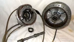 71 Honda SL350 Front Wheel Hub Axle Brake Clutch Throttle Cable 44601-235-010. Fixed Price $96.08.