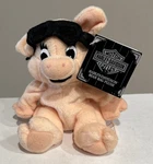 Harley Davidson Clutch Carbo Hog Pig Stuffed Bean Bag Plush Animal 1998 W/ Tag. Fixed Price $8.95.