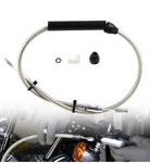 Tigersgate 14 Handlebar Clutch Line 43.5 Extended Steel Braid Fat Boy/silver. Fixed Price $34.99.
