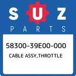 58300-39E00-000 Suzuki Cable Assy,throttle 5830039E00000, New Genuine Oem Part. Fixed Price $216.38.
