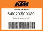 Ktm Genuine Clutch Lever Cmpl. Blk. - 6410203100030. Fixed Price $208.87.