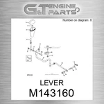 M143160 Lever Fits John Deere (surplus Open Box). Fixed Price $49.88.