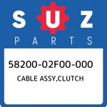 58200-02F00-000 Suzuki Cable Assy,clutch 5820002F00000, New Genuine Oem Part. Fixed Price $117.78.