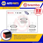 Brake Pads Set Fits Honda Accord CL3, CL4 2.3 Front To 03 Brembo 45022S1AE00. Fixed Price $38.36.