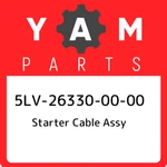 5LV-26330-00-00 Yamaha Starter Cable Assy 5LV263300000, New Genuine Oem Part. Fixed Price $36.56.