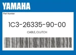 Yamaha Genuine Cable, Clutch 1C3-26335-90-00. Fixed Price $54.79.