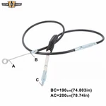 190CM Black Vinyl 74.8" Clutch Cable Fit For Harley Road King Flhr 2008-2020. Fixed Price $30.99.
