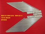 Fit Suzuki RM125C 1978 Rear Spoke Set 36 Pcs. Japan MI5061. Fixed Price $38.94.