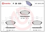 Brembo 28 029 Brake Pad Set, Disc For Honda Mg Nissan. Fixed Price $64.17.