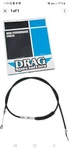 Drag Specialties Black Vinyl High Efficiency Clutch Cable 0652-1398. Fixed Price $33.00.