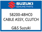 Suzuki Oem Part 58200-48HC0 Cable Assy, Clutch. Fixed Price $61.02.