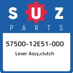 57500-12E51-000 Suzuki Lever Assy,clutch 5750012E51000, New Genuine Oem Part. Fixed Price $100.24.