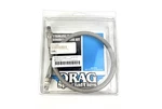 Drag Specialties 22"SS Oil Line W/fittings 0711-0055. Fixed Price $35.00.