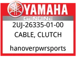 Yamaha Oem Part 2UJ-26335-01-00 Cable, Clutch. Fixed Price $46.99.