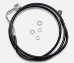 Drag Specialties 14-22 Harley Touring Black Vinyl Frnt Upr Brake Line 1741-3995. Fixed Price $71.34.