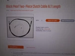 Magnum High Efficiency Clutch Cable 80 11/16" Black Pearl Harley Fx Fl 422824. Fixed Price $90.00.