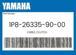 Yamaha Genuine Cable, Clutch 1P8-26335-90-00. Fixed Price $43.58.
