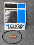 Drag Specialties 53" Black Vinyl Clutch Cable 0652-0306. Fixed Price $65.00.