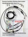 Triumph Speed Triple 1050 Front + Rear Brake Line Hose Kit Complet. Fixed Price $194.24.