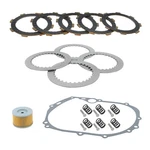For Kawasaki KLX110L 2002-2024 Clutch Friction Steel Plates Kit W/ Gasket. Fixed Price $23.78.