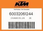 Ktm Genuine Cylinder Cpl. LC8 08 - 60032061244. Fixed Price $220.75.