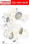 Yamaha Holder, Clutch Cable 2C0-15441-00-00 Oem New. Fixed Price $20.26.