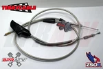Honda TRX250R Atc Steel Braided Terry Thumb Throttle Clutch Cable 85-89. Fixed Price $189.98.