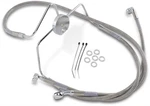 Drag Specialties Brake Line Front +4" S/s Clear-coated Chrome Fittings 1741-2635. Fixed Price $131.20.
