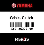 5S7-26335-00-00 Yamaha Cable, Clutch 5S7263350000, New Genuine Oem Part. Fixed Price $86.98.