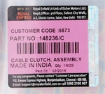 Royal Enfield Cable Clutch Assembly 148236/C. Fixed Price $24.99.