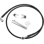 Drag Specialties Extended Stainless Steel Front Brake Line Kit - Clear Coated. Fixed Price $133.30.