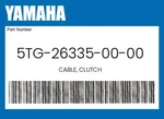 Yamaha Genuine Cable, Clutch 5TG-26335-00-00. Fixed Price $43.37.