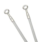 White Stainless Steel Hydraulic Clutch Line Galfer FK003D4CL-WHT. Fixed Price $65.00.