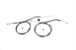 33.66 Inch Stainless Steel Throttle And Idle Cable Set For Harley-davidson. Fixed Price $59.99.