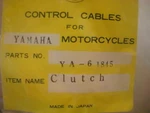 Nos Yamaha 1964-1966 YA6 Cable Clutch Special Superior Japan YA-6 1845. Fixed Price $18.99.