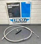 Clutch Cable Braided Stainless Steel 72" Harley *new Drag Specialties 0652-1486. Fixed Price $94.99.