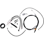 Black Vinyl Braided Cable/brake Line Kit For 15"-17" Ape Hangers LA-8152KT2-16B. Fixed Price $346.79.