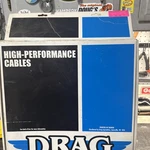 Drag Specialties Black Vinyl High Efficiency Clutch Cable 0652-1387. Fixed Price $62.00.