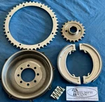 Triumph T120 TR6 650CC Twin Drive Sprockets-rear Brake Basic Rebuild Starter Kit. Fixed Price $160.00.