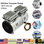 110V High Pressure Oilless Piston Compressor Vacuum Pump Double-cylinder 550W. Fixed Price $106.95.