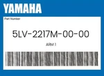 Yamaha Genuine Arm 5LV-2217M-00-00. Fixed Price $15.05.
