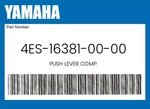 Yamaha Genuine Push Lever Comp. 4ES-16381-00-00. Fixed Price $62.87.