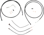 Burly Brand Complete Black Vinyl Handlebar Cable/line Kit For Ape Hangers - 13". Fixed Price $367.95.
