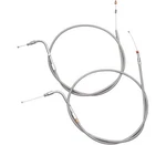 Barnett Steel Braided Throttle Cables Harley Sportster Xlh 883 Hugger 1988-1995. Fixed Price $89.95.