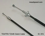 328-26335-00, Yamaha TZ350 Clutch Cable, TD3. Fixed Price $60.55.